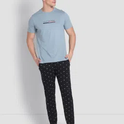 u.s. polo assn. Men Printed Pyjamas with Elasticated Waist image 4