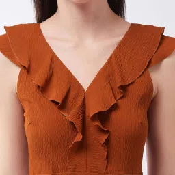 miss chase Solid Sleeveless Jumpsuit image 4