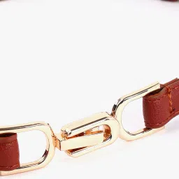haute sauce Metal Buckle Skinny Belt image 4