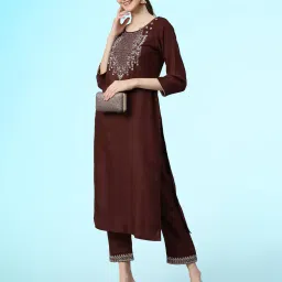 nyrika Embellished Straight Kurta Set image 4
