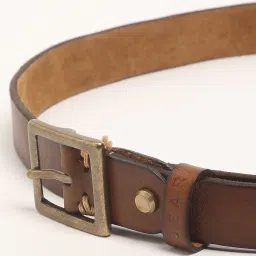 the bear house Men Slim Belt with Metal Buckle Closure image 4