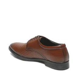 teakwood leathers Men Geometric Pattern Derbys with Lace Fastening image 4