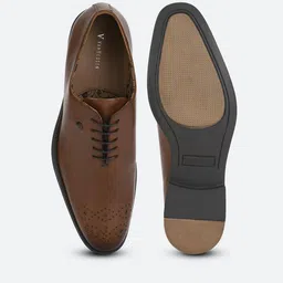 van heusen Leather Oxfords with Broguing image 4