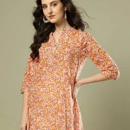 indie picks Handblock Print Cotton Kurta image 4