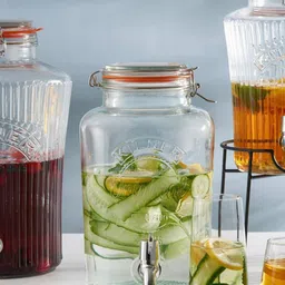 kilner Clip Top Round Drinks Glass Dispenser image 4