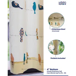 urban space Set of 2 Novelty Print Door Curtains image 4