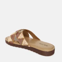 marc loire Embellished Criss-Cross Strap Flat Sandals image 4