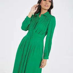 styli Women A-Line Dress with Balloon Sleeves image 4