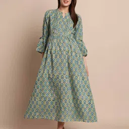 secret wish Floral Printed Maternity Fit & Flare Dress image 4