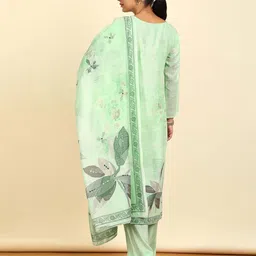 soch Women Floral Print 3-Piece Dress Material image 4