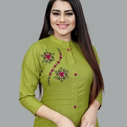 4u fashion Women Printed Straight Kurta image 4