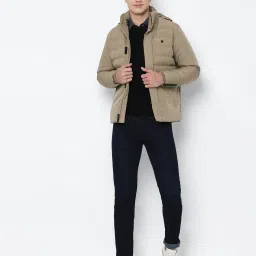 allen solly Quilted Bomber Jacket with Flap Pocktes image 4