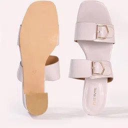 fyre rose Women Chunky Heeled Sandals with Buckle Accent image 4