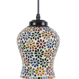 devansh Printed Glass Hanging Lamp image 4