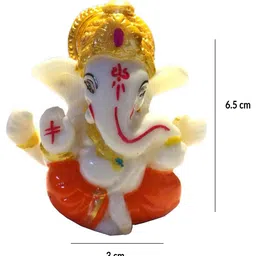 navyaksh Ganpati Car Dashboard Idol Showpiece image 4