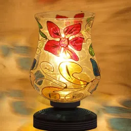 devansh  Wooden Lamp With Mosaic Glass        image 4