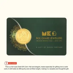 ghare's Pure Gold Radha Krishna Coin image 4