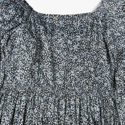 gap kids Girls Floral Print Fit & Flare Dress image 4