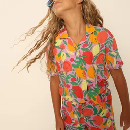 vero moda Girls Printed Regular Fit Shirt image 4