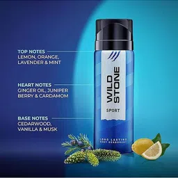 wild stone Men Sport Body Deodorant Spray image 4