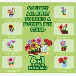 thinkerplace 8-in-1 Flowers Building Blocks image 4