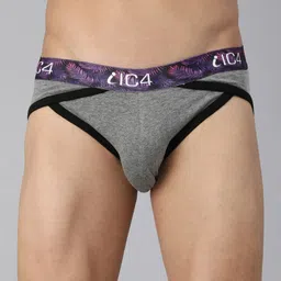 ic4 Pack of 4 Elasticated Waistband Briefs image 4