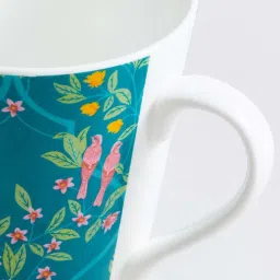 home centre Pack of 2 Printed Bone China Coffee Mugs image 4