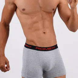 ramraj cotton Pack of 3 Trunks with Logo Waistband image 4