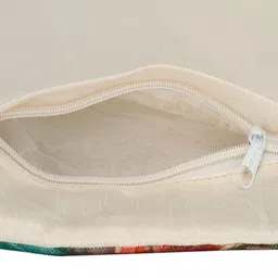 homely by romee Jute Peacock Print Cushion Covers 16 inch x 16 inch, Set of 5 - Multicolor image 4