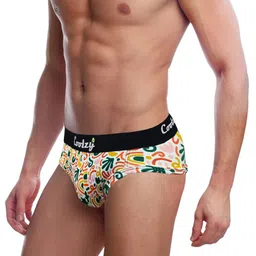 coolzy Pack of 3 Abstract Print Briefs with Elasticated Waist Band image 5