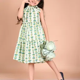 lilpicks Printed Fit & Flare Dress image 4