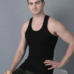 dollar bigboss Pack of 6 Men Solid Cotton Vest image 4