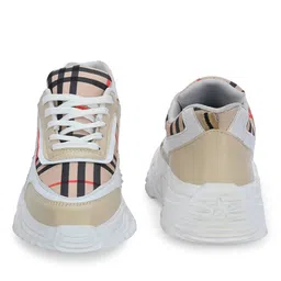 clog london Women Colour-Block Heeled Lace-Up Casual Shoe image 4