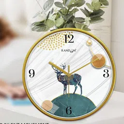 random Graphic Print Plastic Wall Clock image 4
