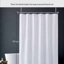 homewards Floral Print Shower Curtain with Hooks image 4