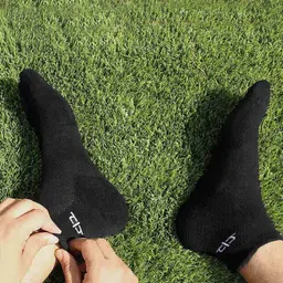 heelium Men Pack of 3 Ankle-Length Socks with Ribbed Hem image 4