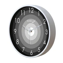 random Round Shaped Plastic Wall Clock image 4