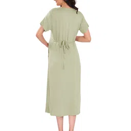 mamma's maternity Solid A-line Dress image 4