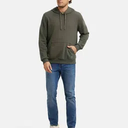 jockey UM54 Super Combed Cotton Rich French Terry Hoodie Sweatshirt with Ribbed Cuffs image 4