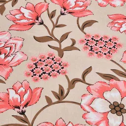 uniqchoice 180 TC Floral Print King Size Bedsheet with 2 Pillow Covers image 4