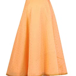 studio shringaar Flared Ghagra with Lace Border image 4
