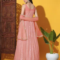 chhabra 555 Women Embellished Gown Dress image 4