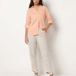 fyre rose Open Collar Shirt with Patch Pocket image 4
