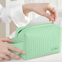 cortina eyelet curtain Jewellery Organiser PU Leather Zipper Portable Storage Box with Divider Container image 4