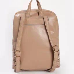 fig Women Quilted Backpack with Adjustable Straps image 4