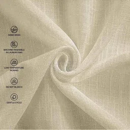 urban space Set of 2 Sheer Linen Door Curtains image 4