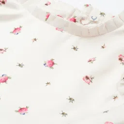 allen solly Girls Micro Print A-Line Dress image 4