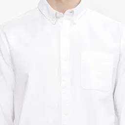 netplay Men Core Oxford Slim Fit Shirt with Patch Pocket image 4