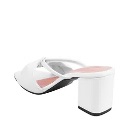 shoetopia Ruched Chunky Heeled Sandals image 4