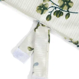 cortina eyelet curtain Set of 2 Floral Print Door Curtains with Eyelets Header image 4